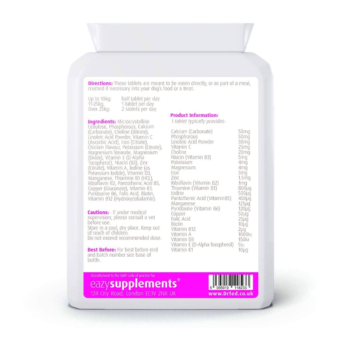 Dr Ted's K9 Boost - Multi-vitamin supplement for dogs