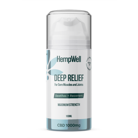 HempWell "Deep Relief” CBD Joint and Muscle Cream | 100ml