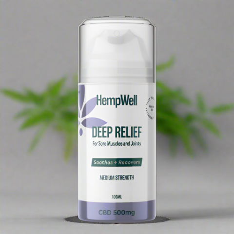 HempWell "Deep Relief” CBD Joint and Muscle Cream | 100ml