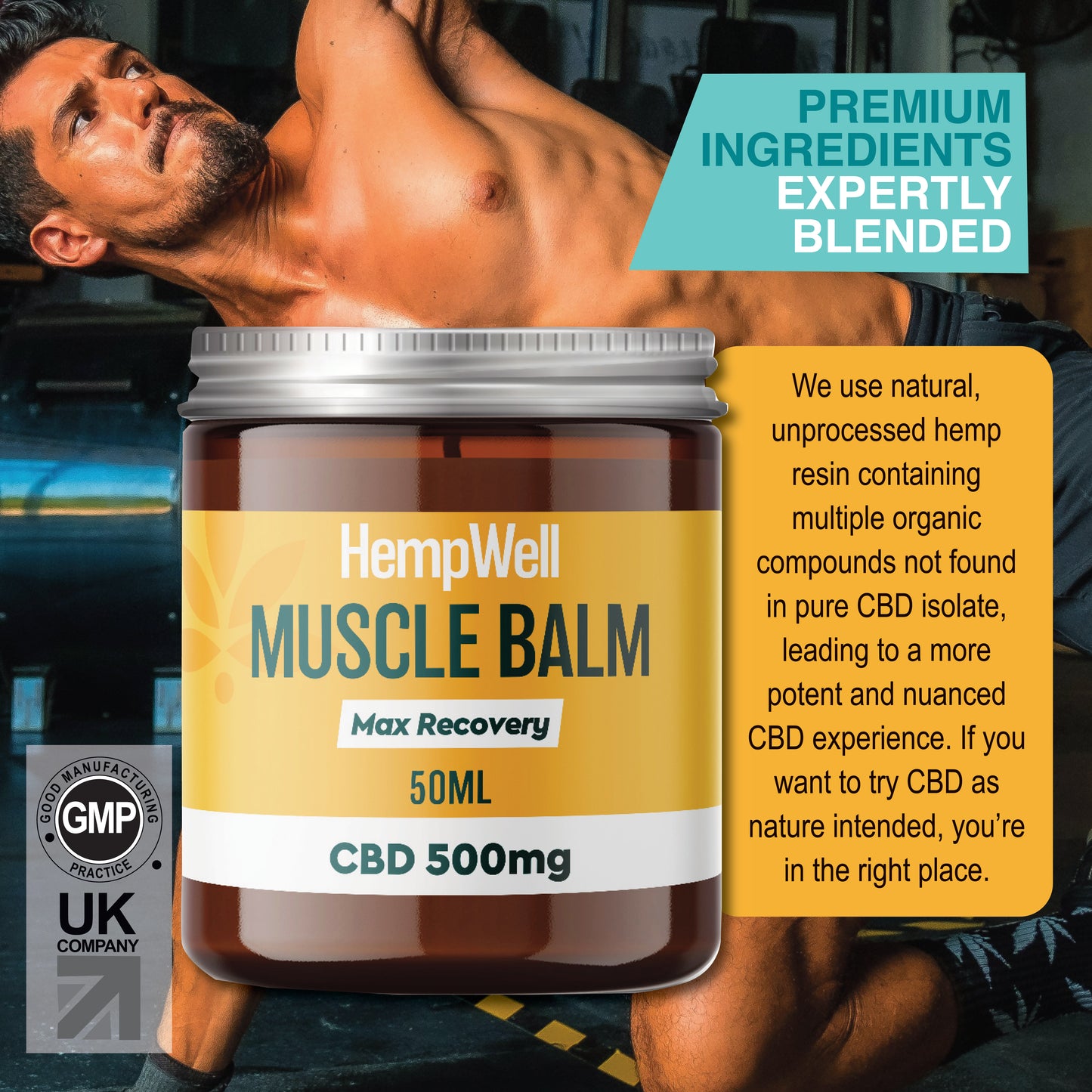 HempWell CBD Muscle and Joint Balm