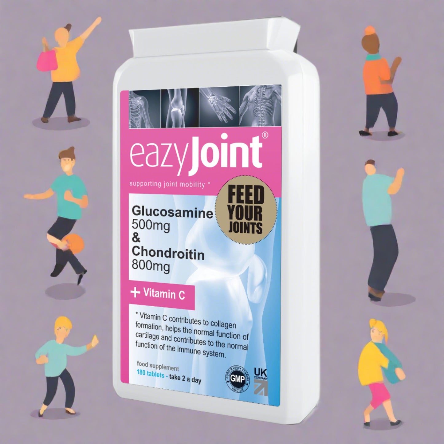 eazyjoint glucosamine and chondroitin food supplement for joints
