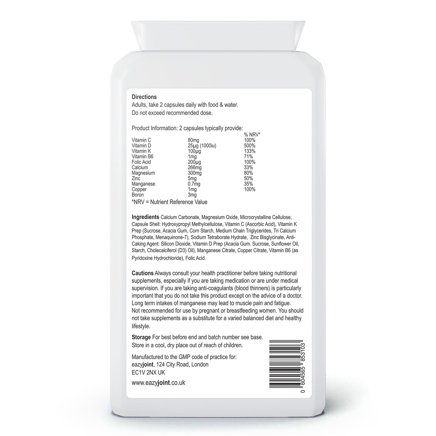 Bone & Joint Supplements Ideal for Connective Tissue Health