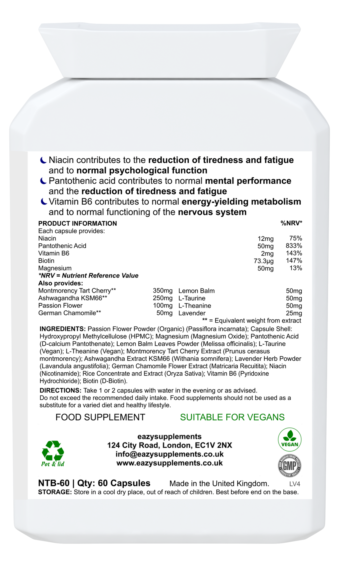 NIGHT - Natural Supplements for Sleep & Night Time