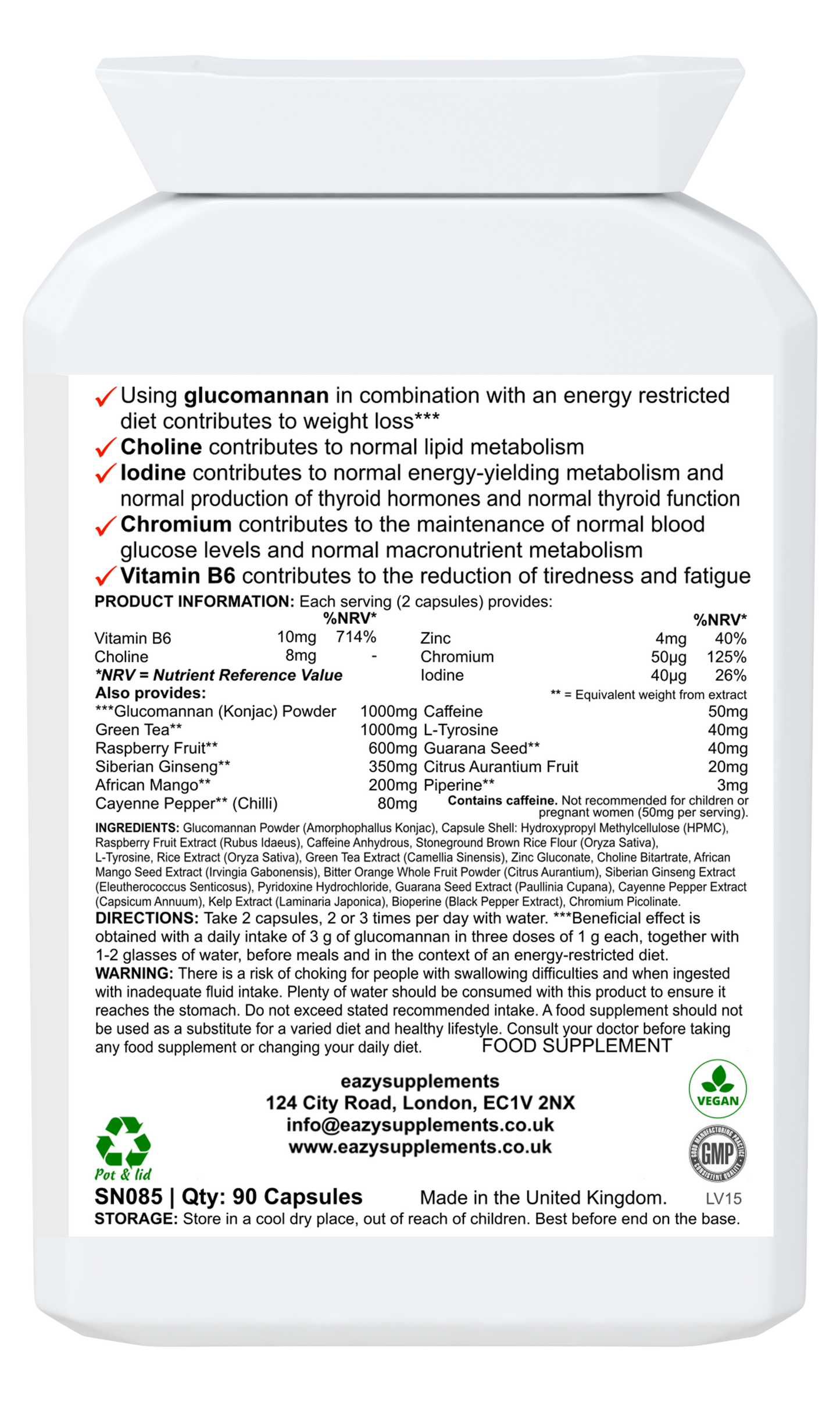 DIET - Energy-Enhancing Herbal Weight Loss Supplement.