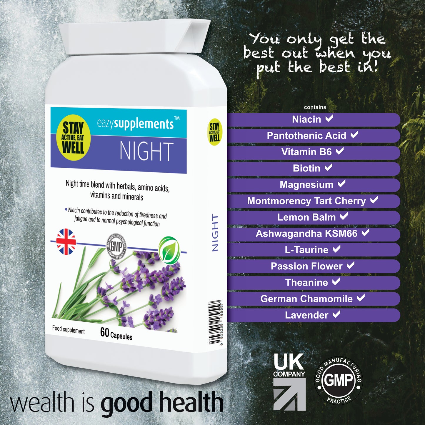 NIGHT - Natural Supplements for Sleep & Night Time