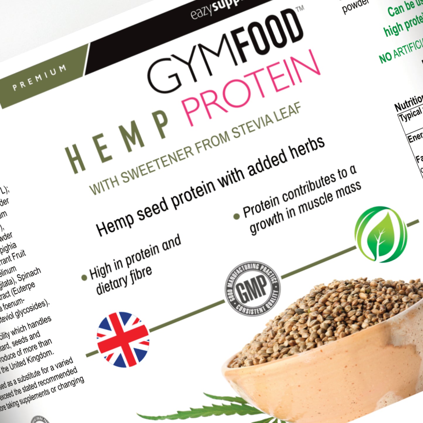 Hemp Protein Powder - GYMFOOD - 500g