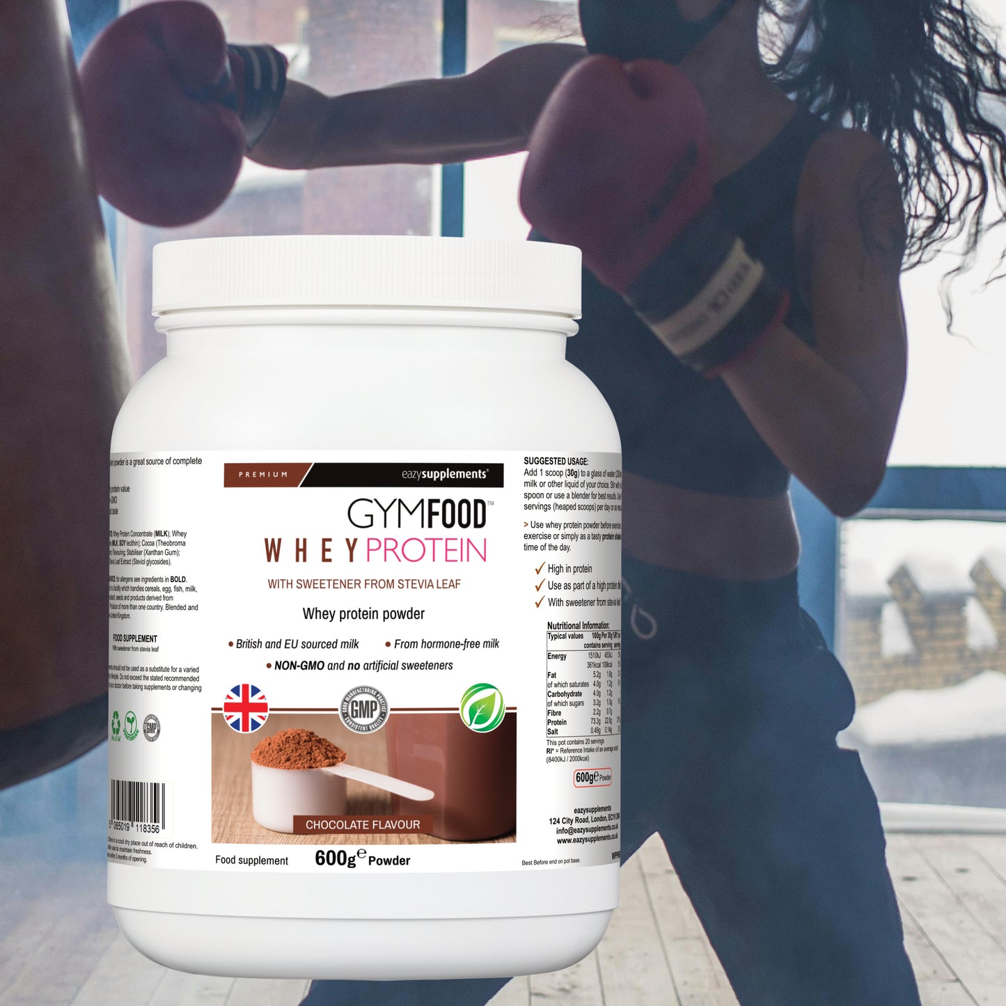 Chocolate Flavour Whey Protein - GYMFOOD - 600g