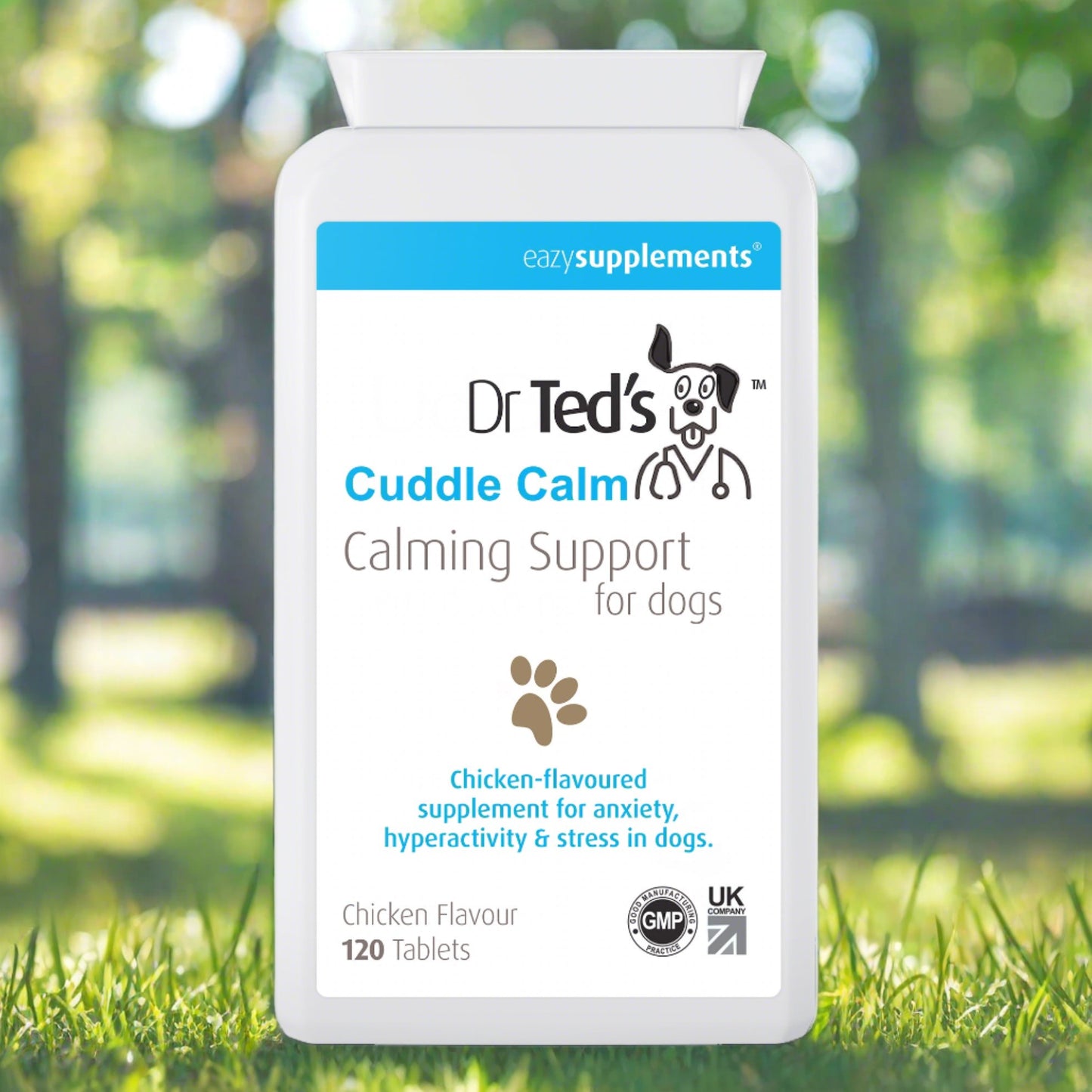 Dr Ted's Cuddle Calm - a Chicken-Flavored Calming Supplement