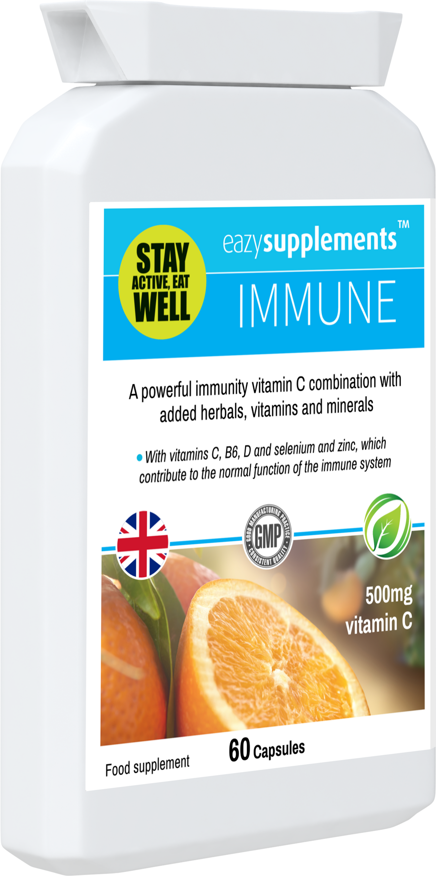 IMMUNE - a scientifically-crafted supplement with powerful immunity-strengthening ingredients to promote healthier immune function.