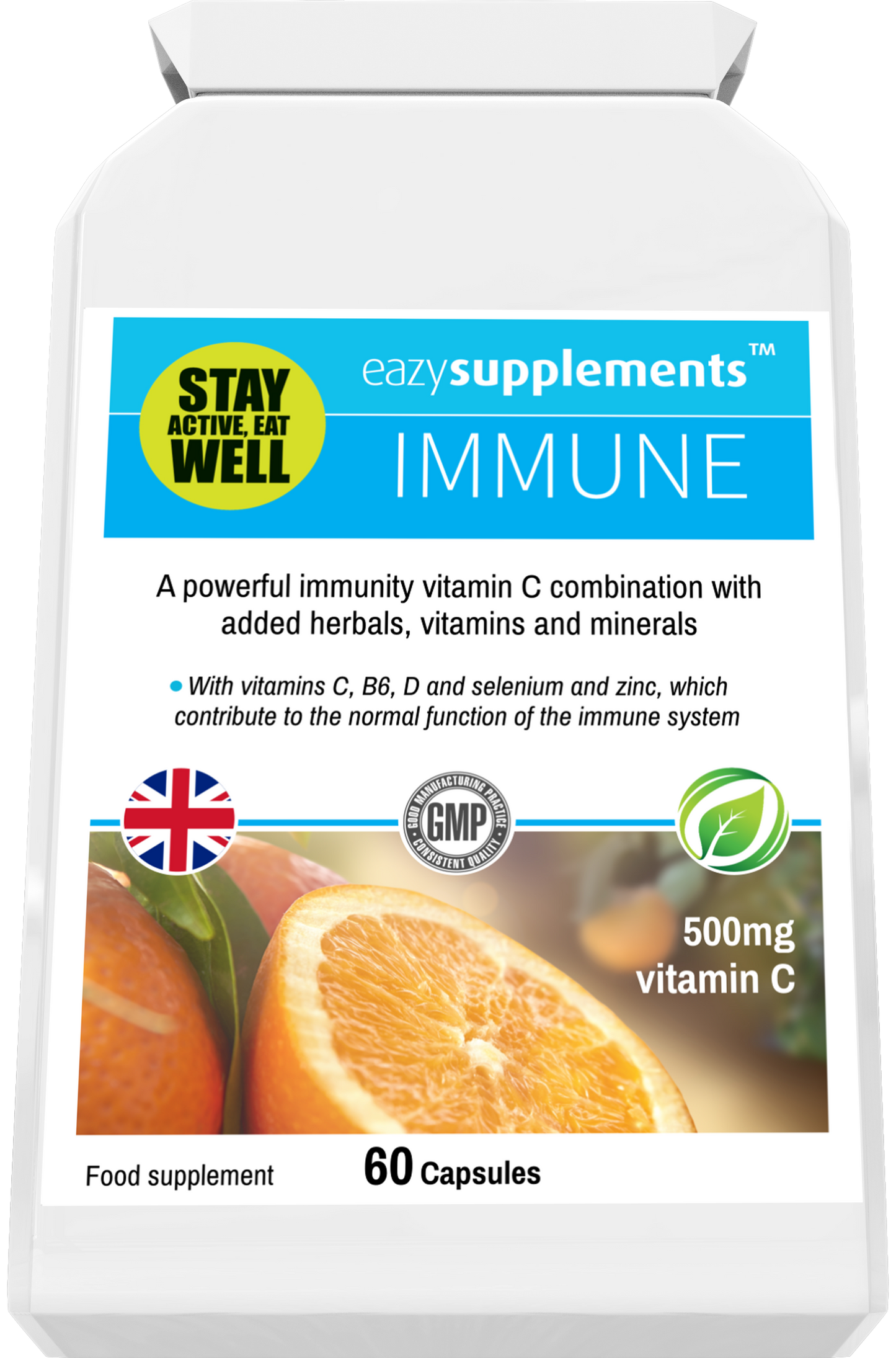 IMMUNE - a scientifically-crafted supplement with powerful immunity-strengthening ingredients to promote healthier immune function.