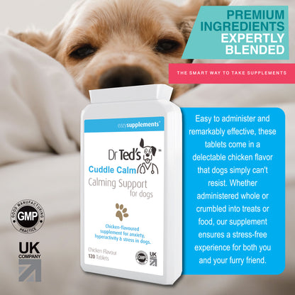 Dr Ted's Cuddle Calm - a Chicken-Flavored Calming Supplement