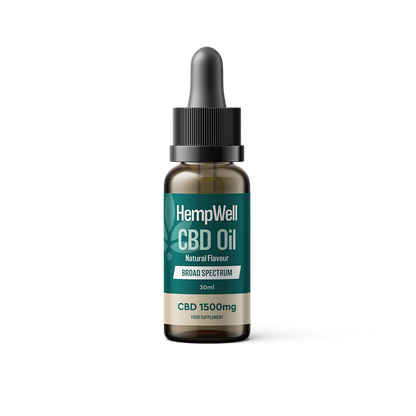 HempWell Broad Spectrum CBD Oil Tincture - 30ml