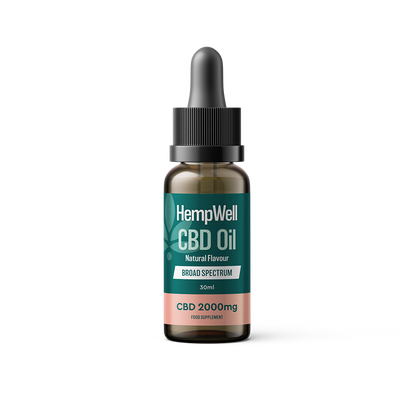 HempWell Broad Spectrum CBD Oil Tincture - 30ml