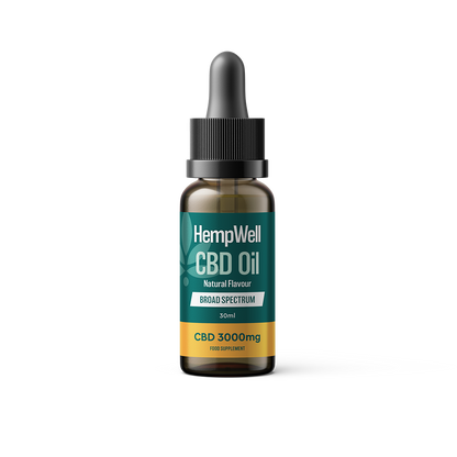 HempWell Broad Spectrum CBD Oil Tincture - 30ml