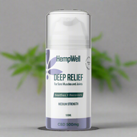 HempWell “Deep Relief” Cooling Muscle & Joint Cream CBD | 100ml