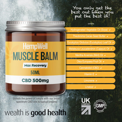 HempWell CBD Muscle & Joint Balm