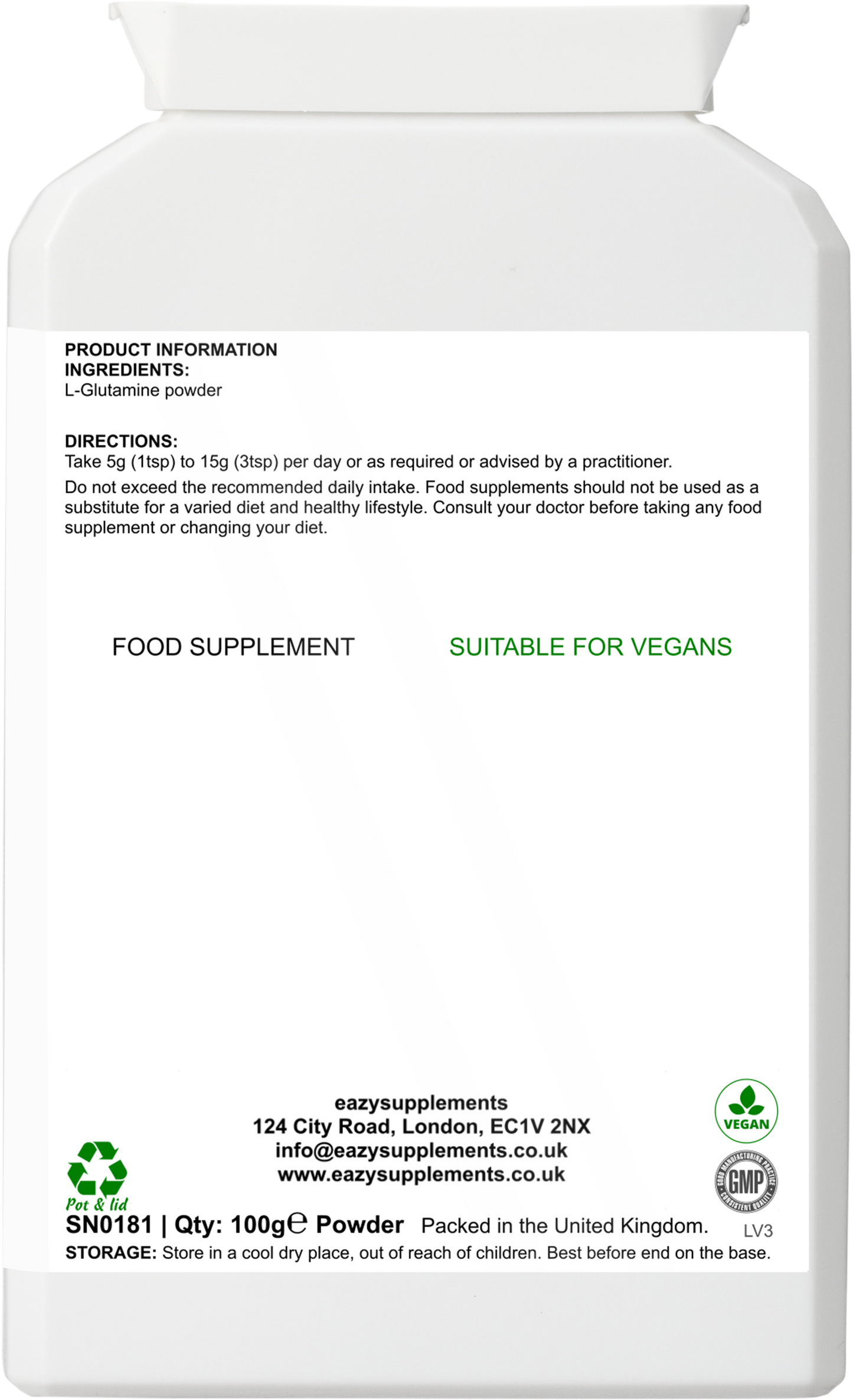 GYMFOOD Pure amino acids powder - 100g