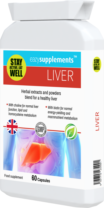 LIVER -  healthy liver support formula, with a combination of herbal extracts and powders, plus vitamins.