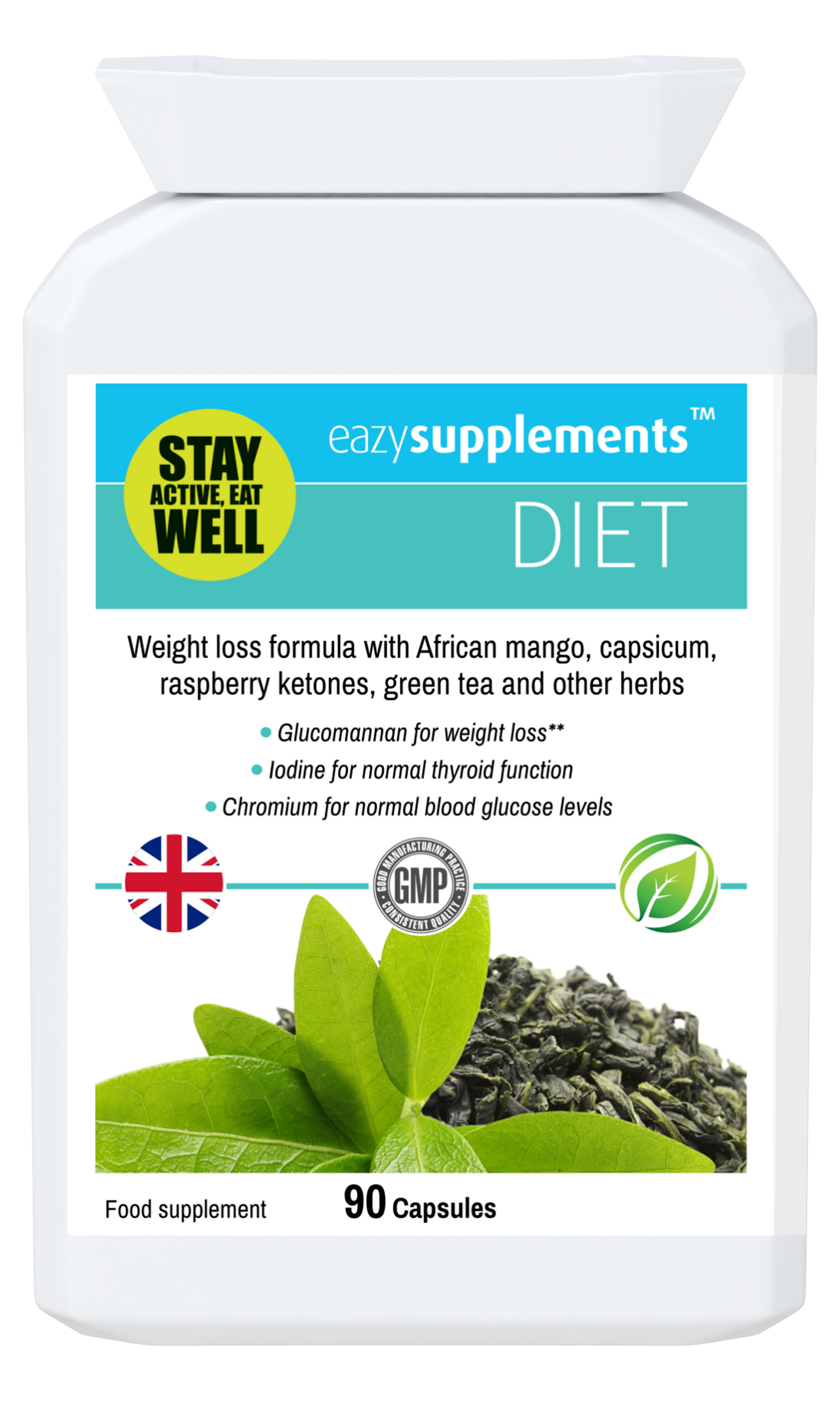 DIET - a herbal weight loss support, fat burning, and energy-enhancing supplement.