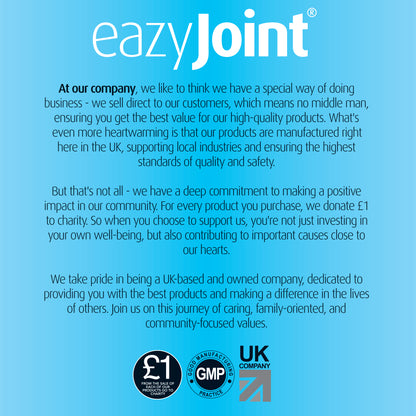 eazyJoint Collagen Supplements for Joints UK, with Oral Hyaluronic Acid + vitamin C / vitamin D / Biotin / Natural Iodine