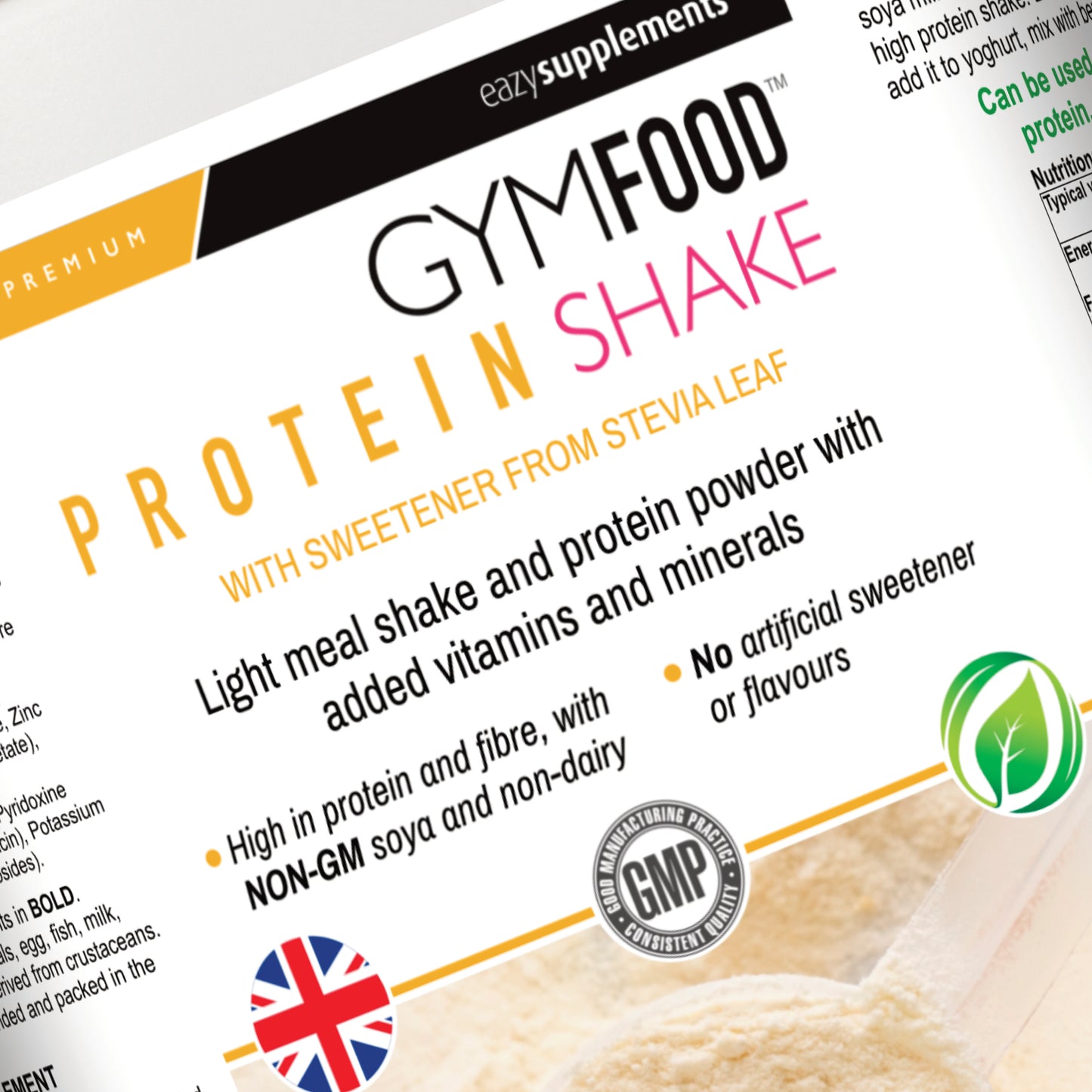 GYMFOOD Protein Shake - vanilla flavour - 300g