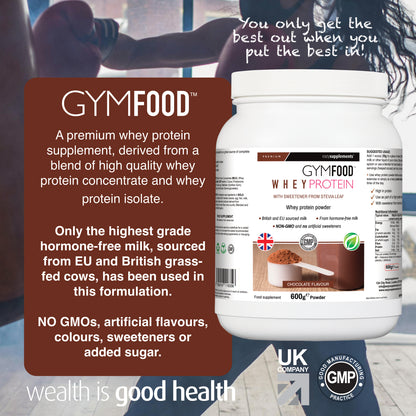 GYMFOOD Whey Protein - chocolate flavour - 600g