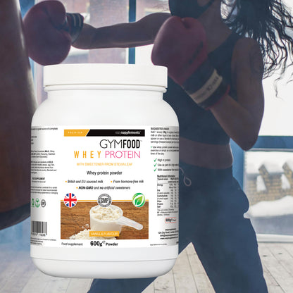 Whey Protein Vanilla Flavour - GYMFOOD - 600g